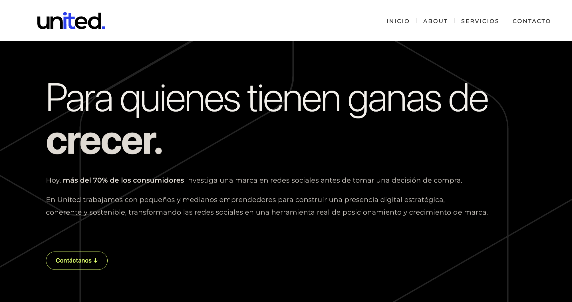 Screenshot del proyecto web